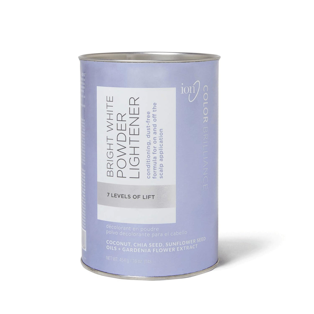 ion front packaging showing 1 lb tub and clear label for easy identification