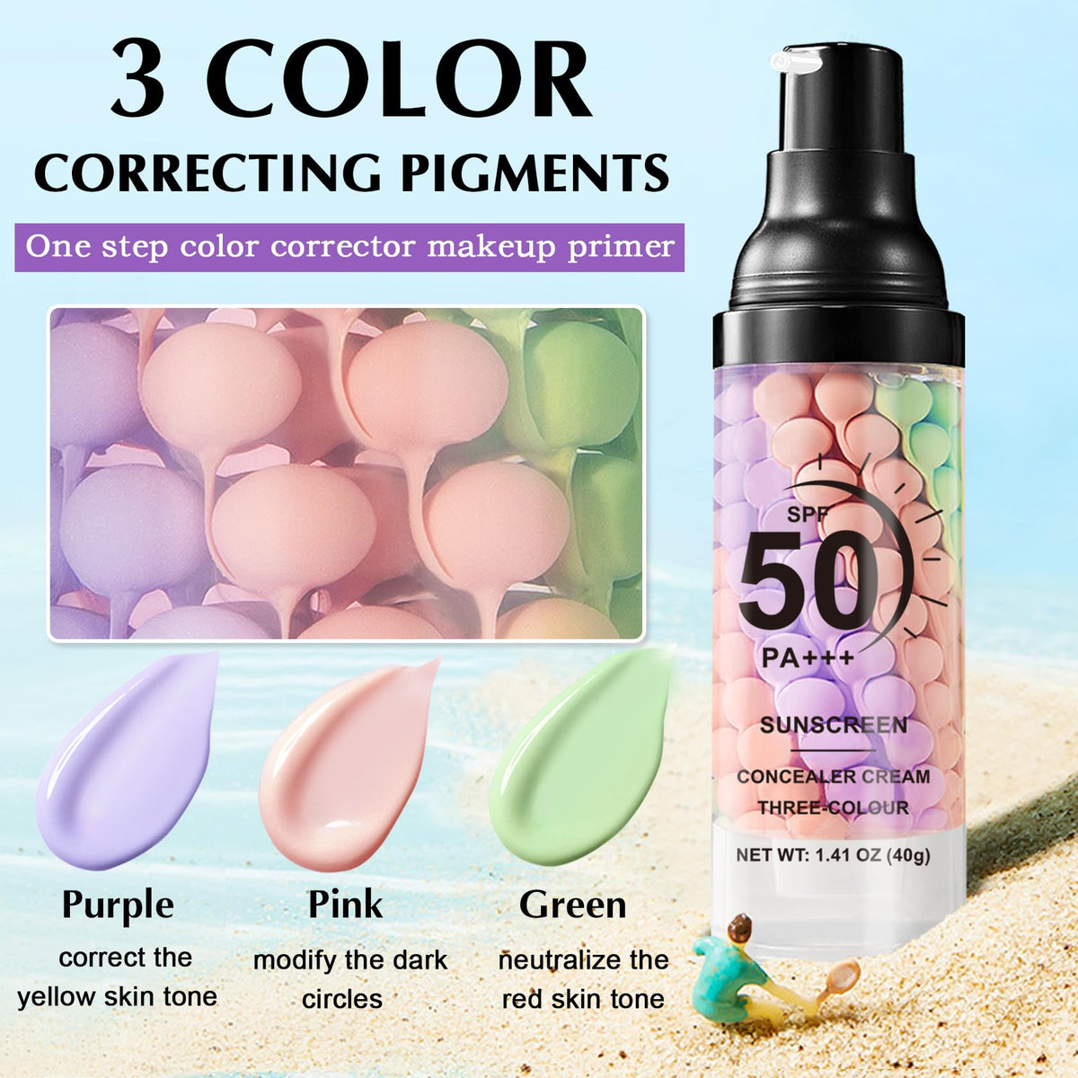 IONSGAKO spiral three-color primer close-up highlighting blend