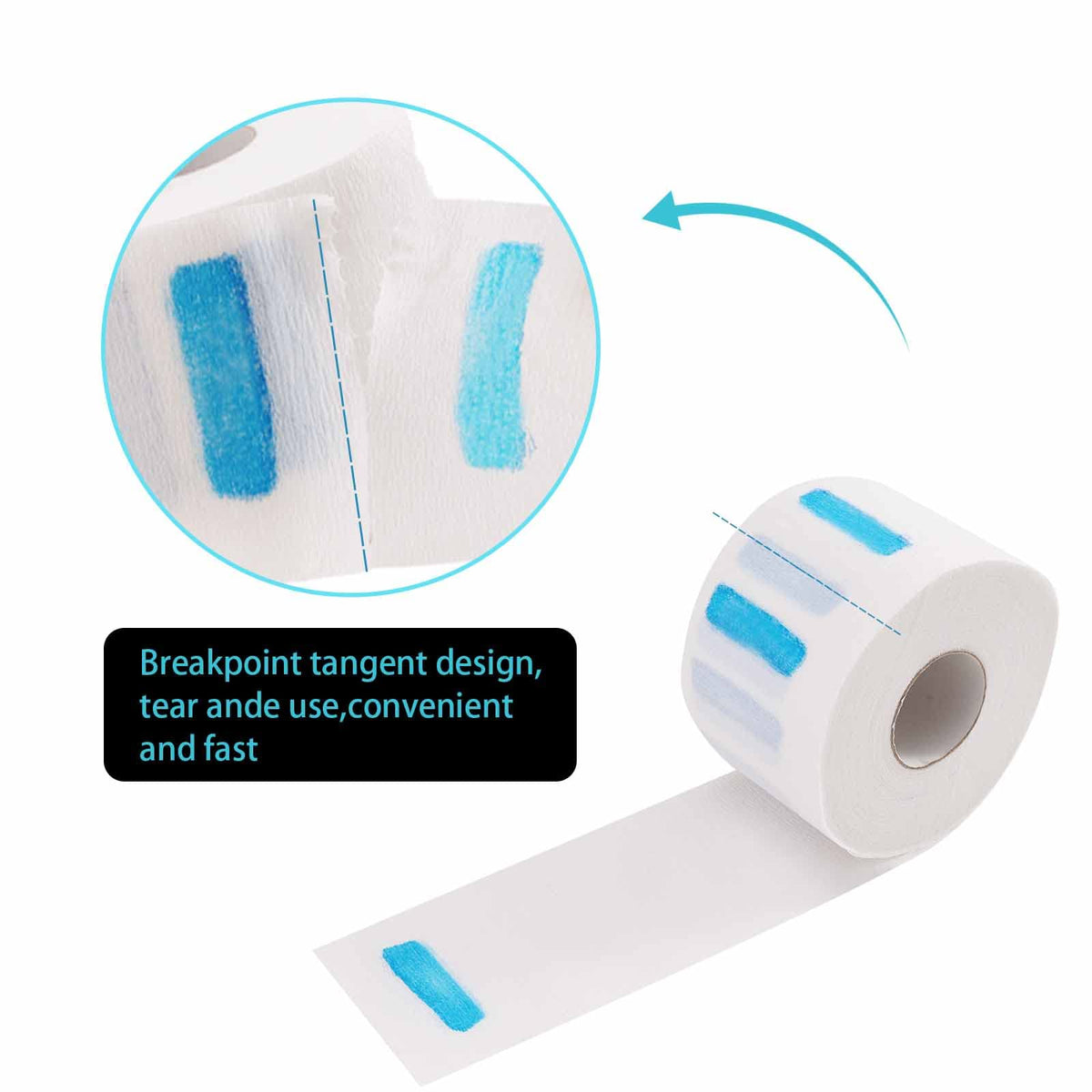 IOOROSE adhesive tab detail with blue dots for easy fastening and reliable hold