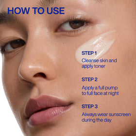 IOPE applying serum to face at night demonstrating easy integration into routines