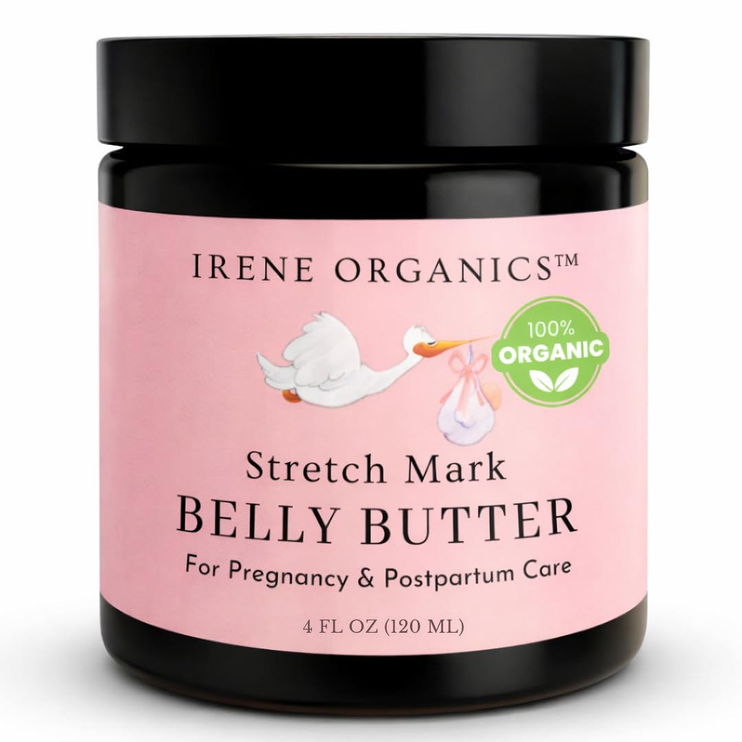 Irene Organics jar front view showing clean packaging and nourishing balm