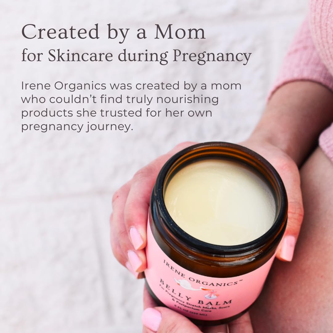 Irene Organics glass jar emphasizing recyclable packaging and eco benefit