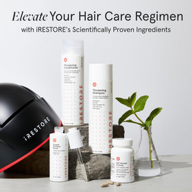 iRestore after wash shiny hair demonstrating visible smoothness