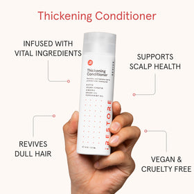 iRestore conditioner being poured on hand for easy application benefit