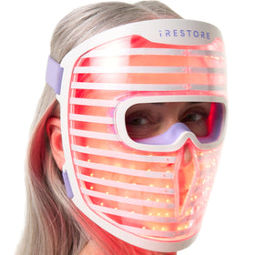 iRestore front view mask showing 360 LEDs and even coverage for improved skin