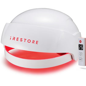 iRestore front view showing compact cap design for easy at-home therapy