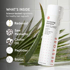 iRestore ingredient botanicals flatlay showing natural extracts benefit