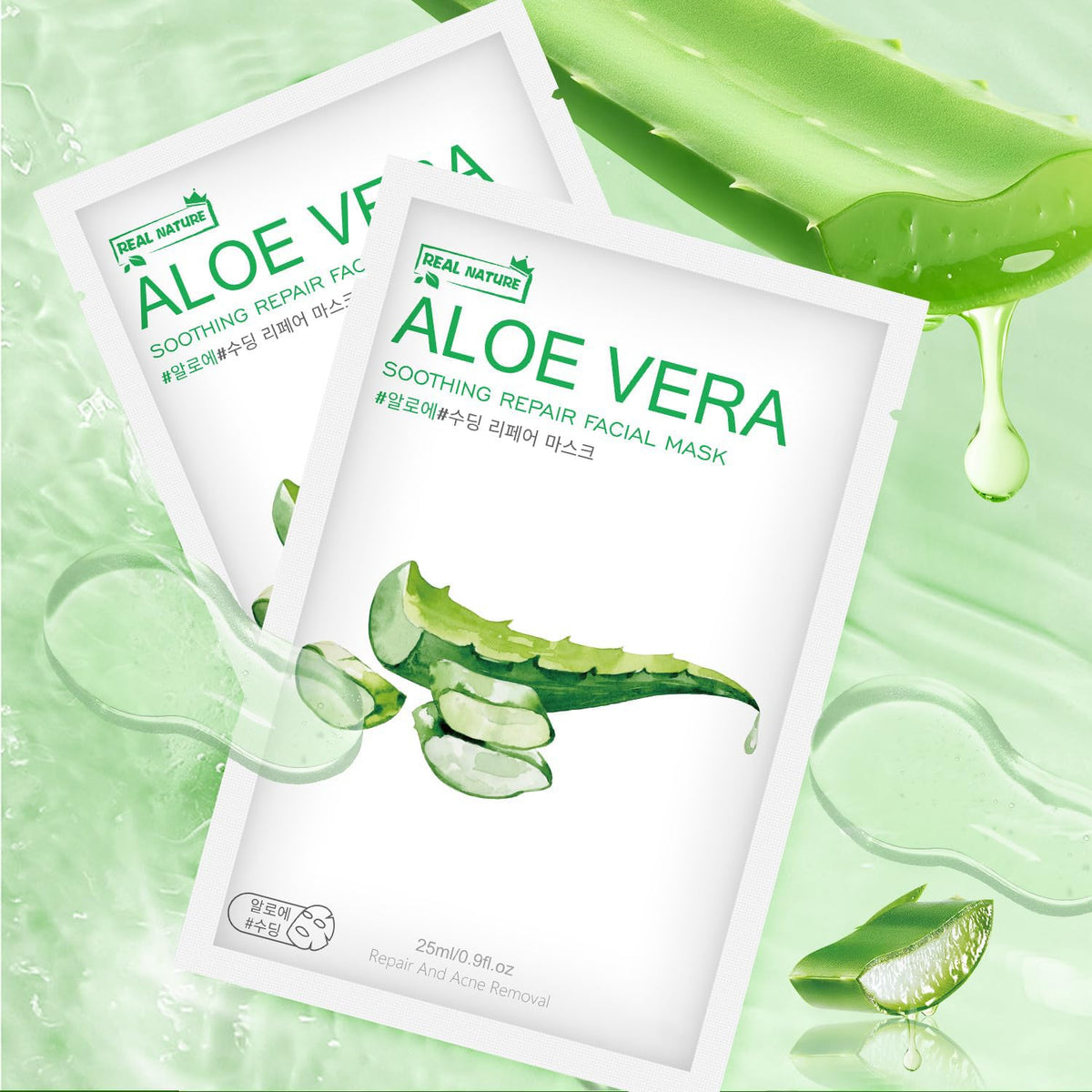 IREV sheet mask on bathroom vanity suggesting calming routine