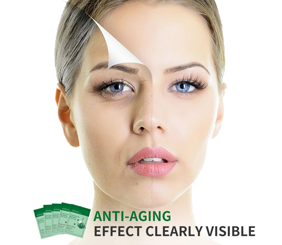 IREV mask applied on model demonstrating smooth fit and comfort