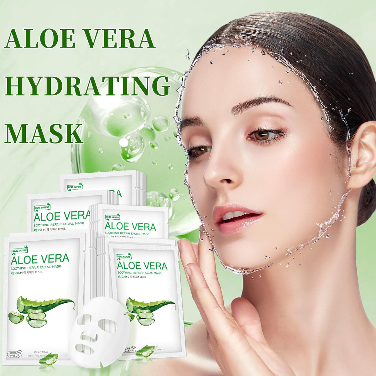 IREV close-up of sheet mask texture delivering silky adhesion