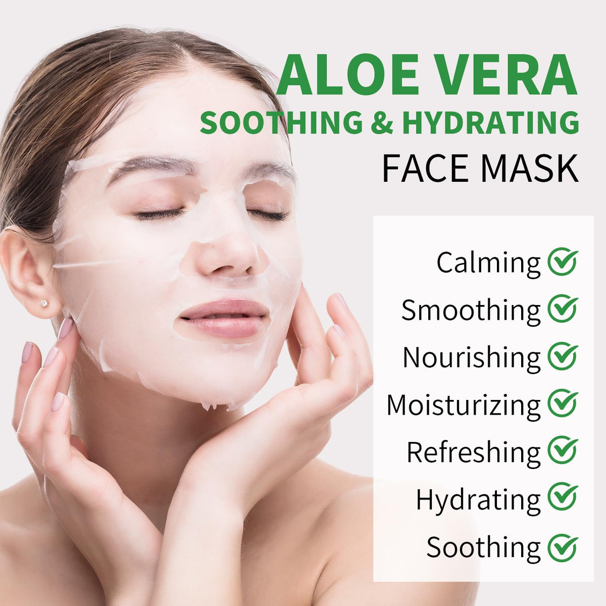 IREV single unwrapped sheet mask texture demonstrating softness