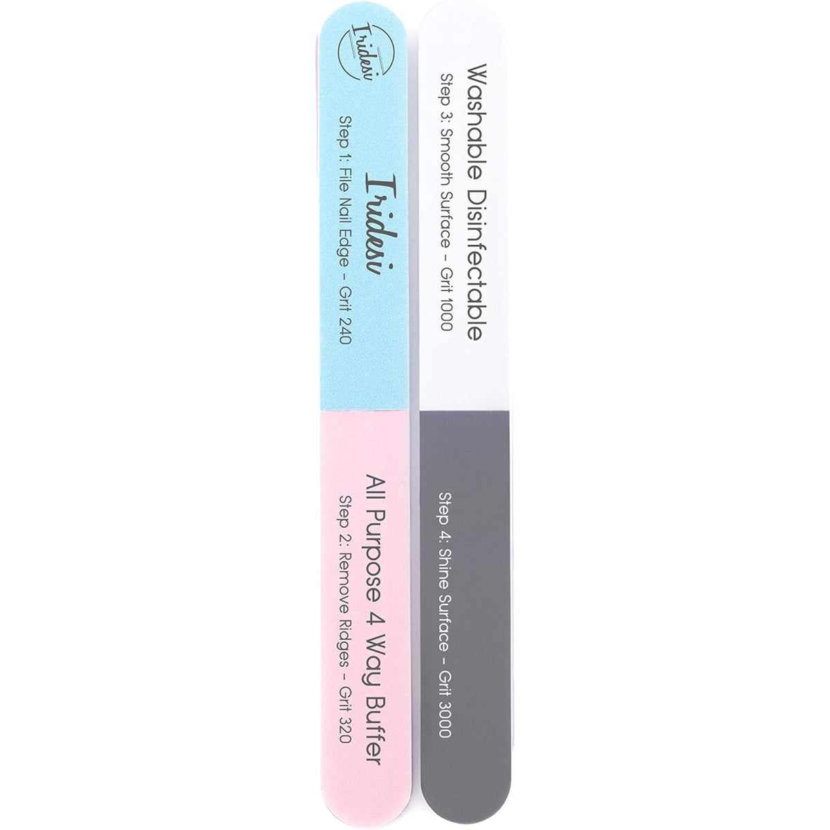 Iridesi color-coded edges and printed grit labels to simplify each filing step