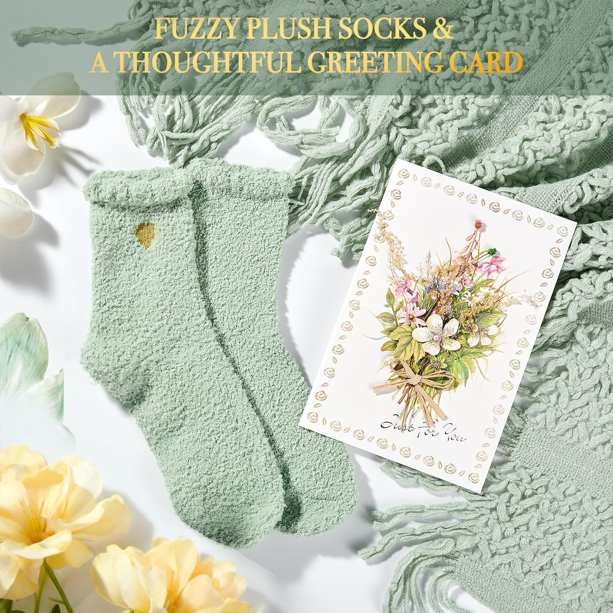 IRINXL plush socks texture shot illustrating softness and instant foot comfort