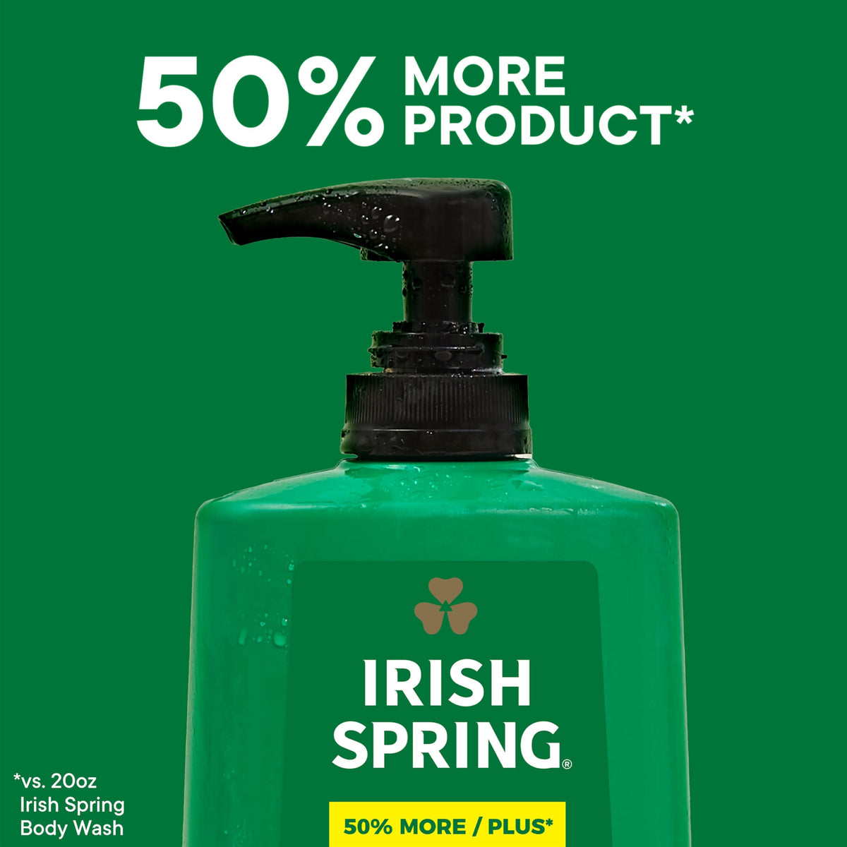 Irish Spring label close-up displaying ingredient highlights for transparent formulation benefit