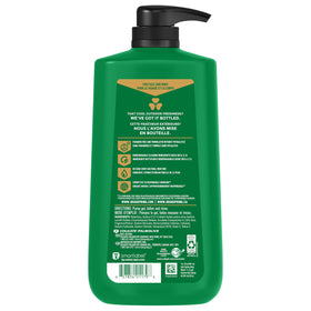 Irish Spring side profile of bottle packaging showing ergonomic design and storage benefit