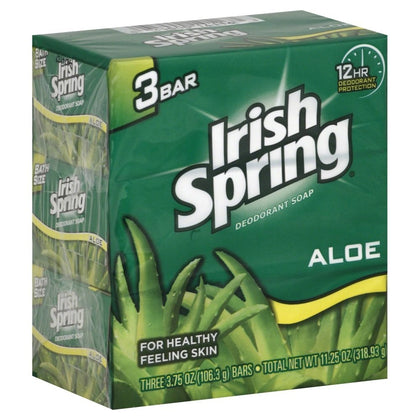 Irish Spring Aloe Mist front packaging showing product and freshness benefit