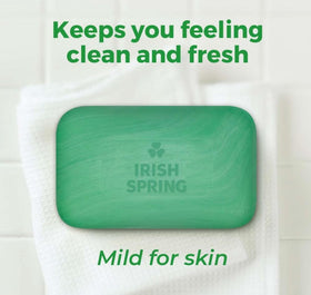 Irish Spring aloe single bar close-up highlighting texture and smooth finish