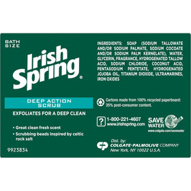 Irish Spring close-up of scrub texture showing exfoliating particles