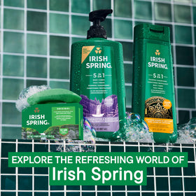 Irish Spring bar inside gym bag showing post-workout freshness advantage