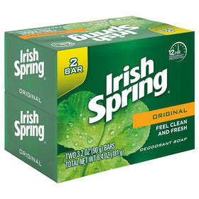 Irish Spring original two bars side by side ideal for home and travel