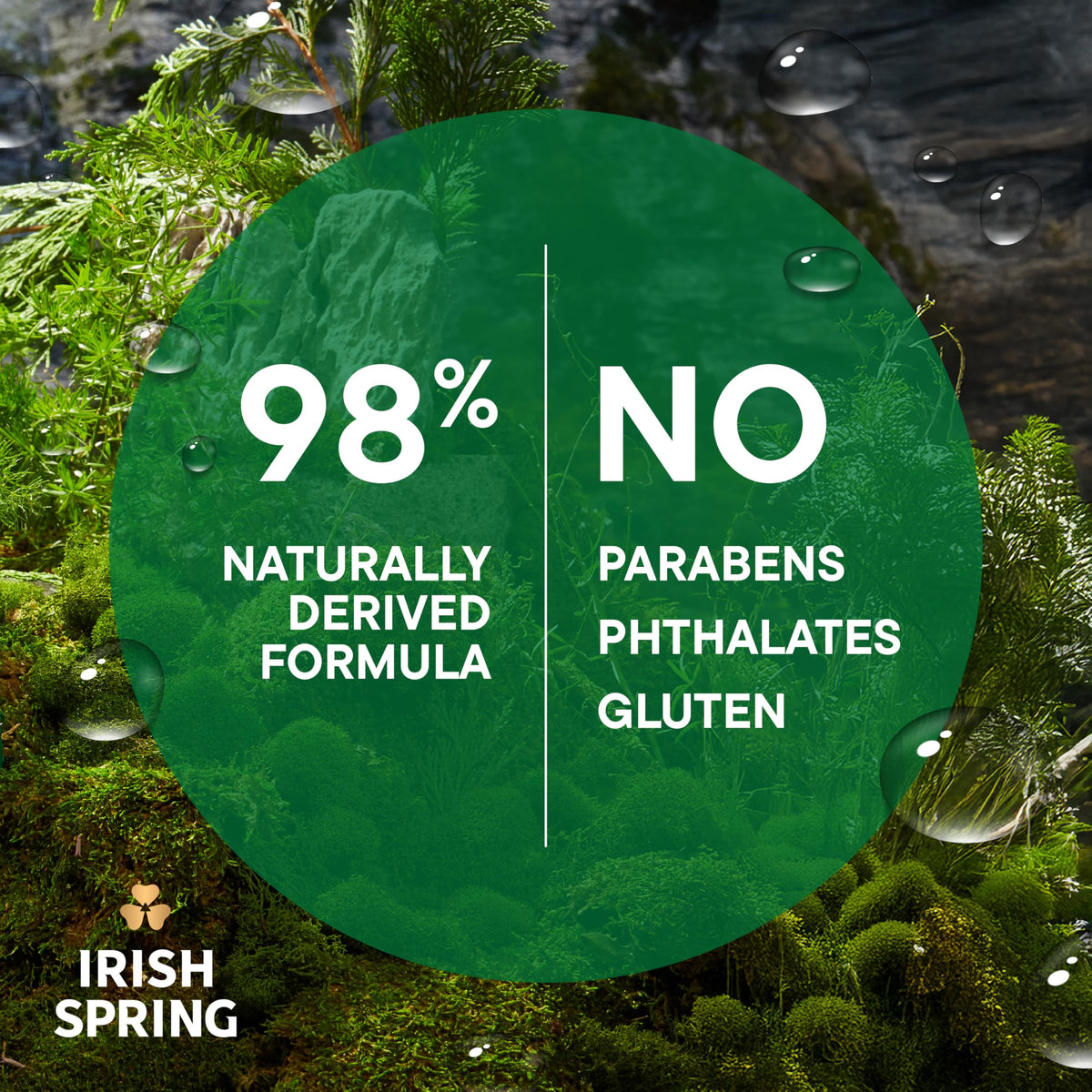 Irish Spring stacked 24-pack display indicating bulk value and long-term supply benefit