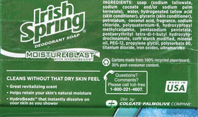Irish Springs close-up of bar surface with dissolving HydroBeads for hydration benefit