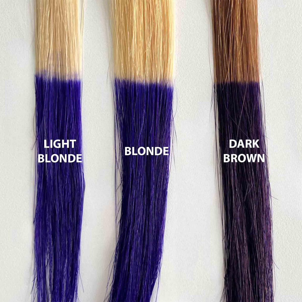 iroiro 20 Purple next to ruler and 4oz 8oz pouches showing size and value benefit