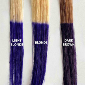 iroiro 20 Purple next to ruler and 4oz 8oz pouches showing size and value benefit