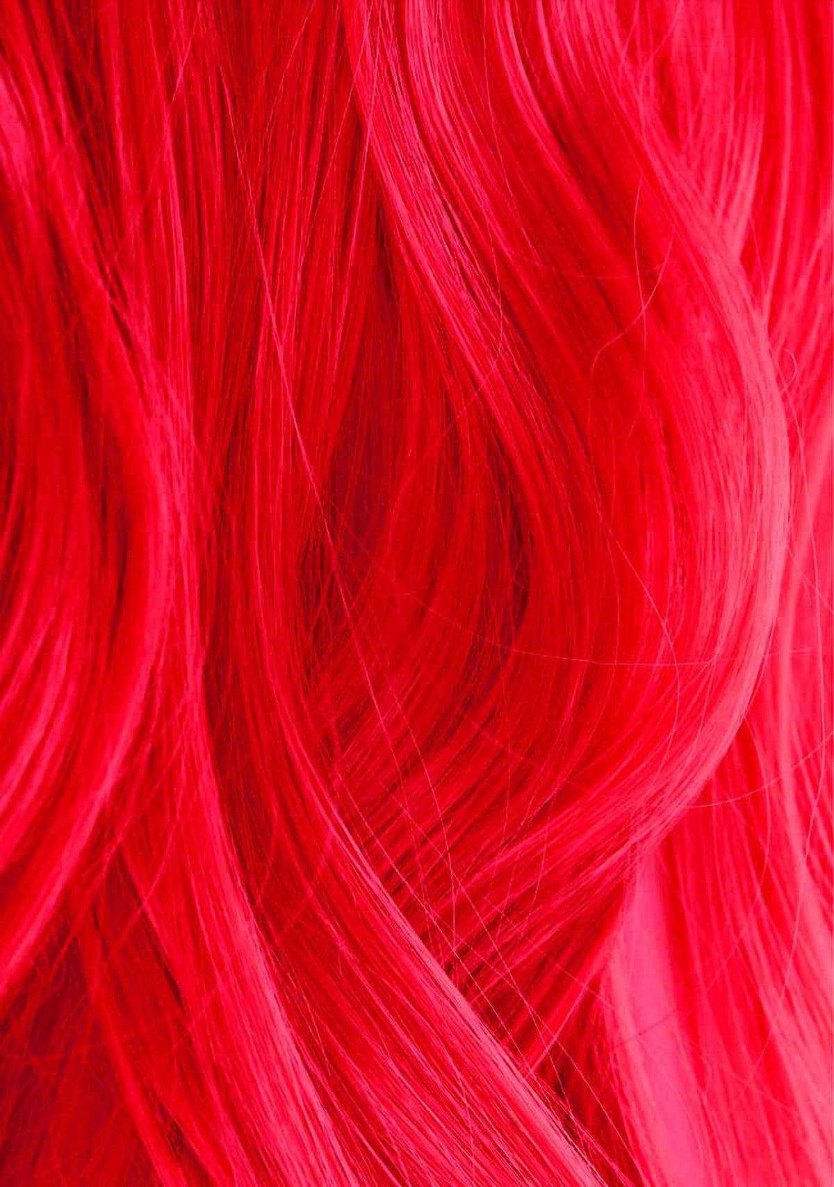 iroiro lifestyle styling finish model with neon red hair showcasing vivid result benefit