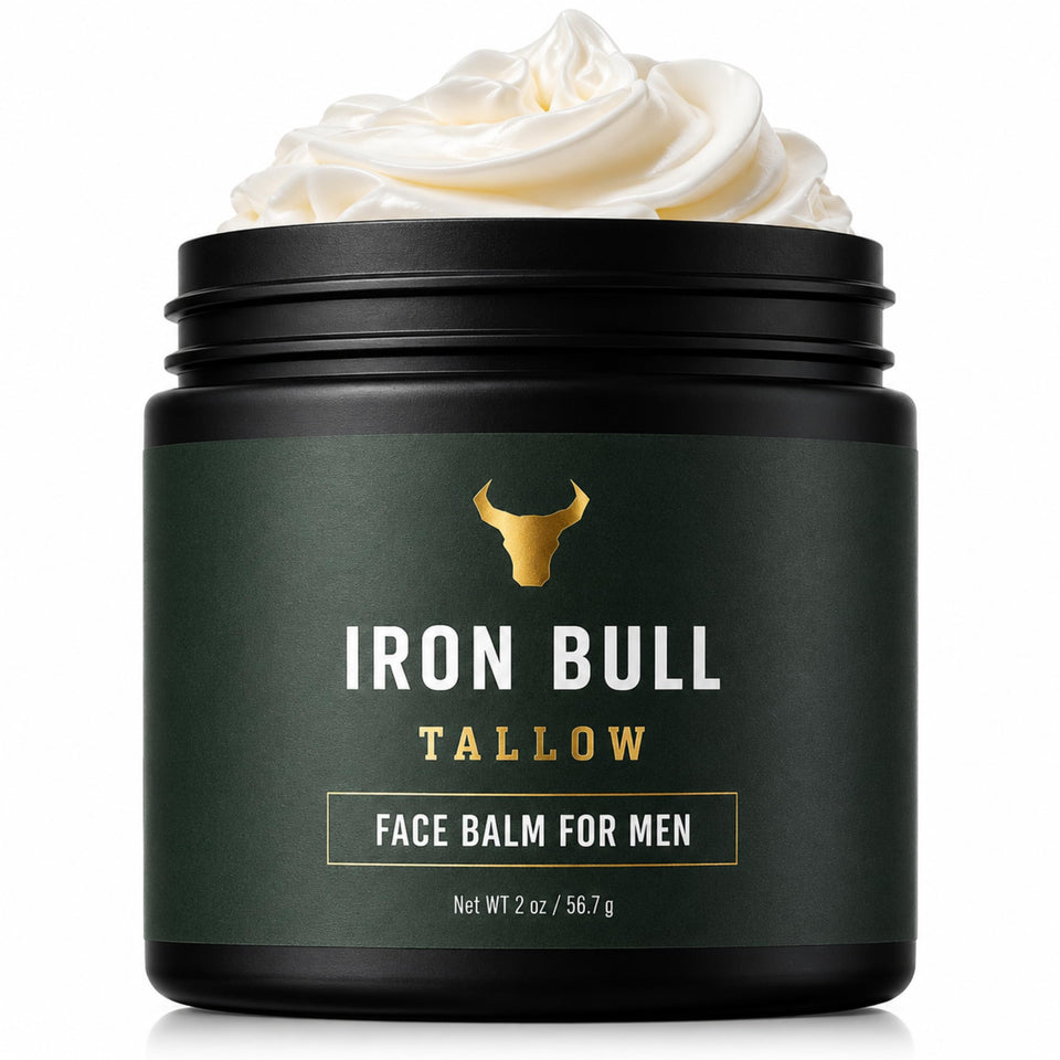 Iron Bull front jar showing label for clear product identification and value