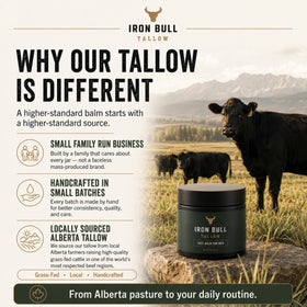 Iron Bull ingredients closeup showing hyaluronic and jojoba for moisturizing support