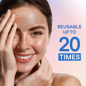 irreshine before and after comparison showing smoother forehead appearance