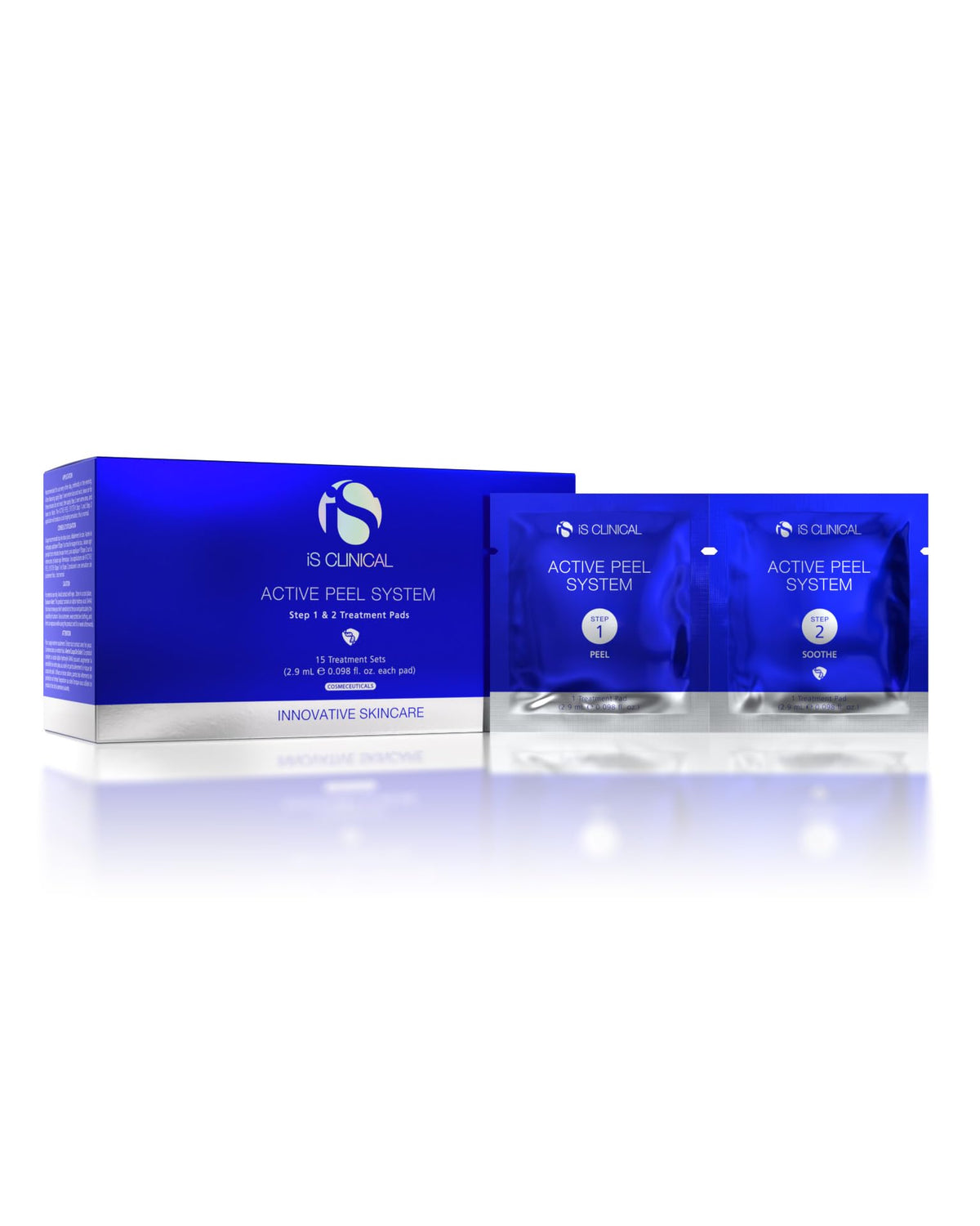 iS CLINICAL front packaging showing the two-step peel for at-home resurfacing