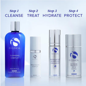 iS CLINICAL on vanity showing daily-routine convenience benefit