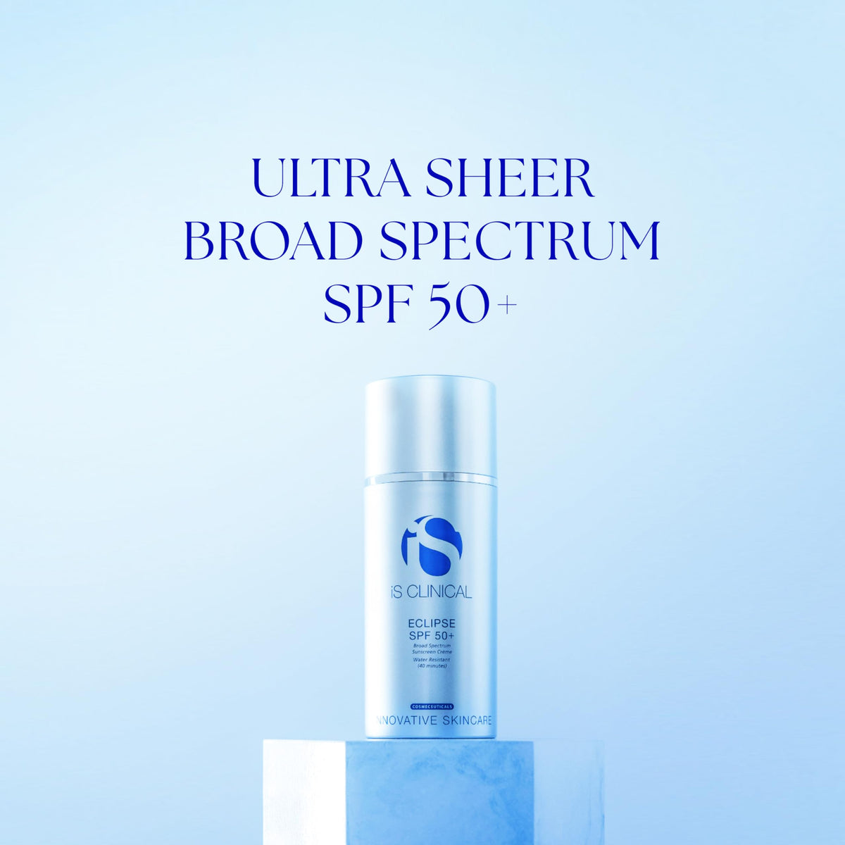 iS CLINICAL tinted swatch on skin showing natural-evening benefit
