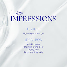 iS CLINICAL gel texture closeup demonstrating lightweight feel and gentle cleanse