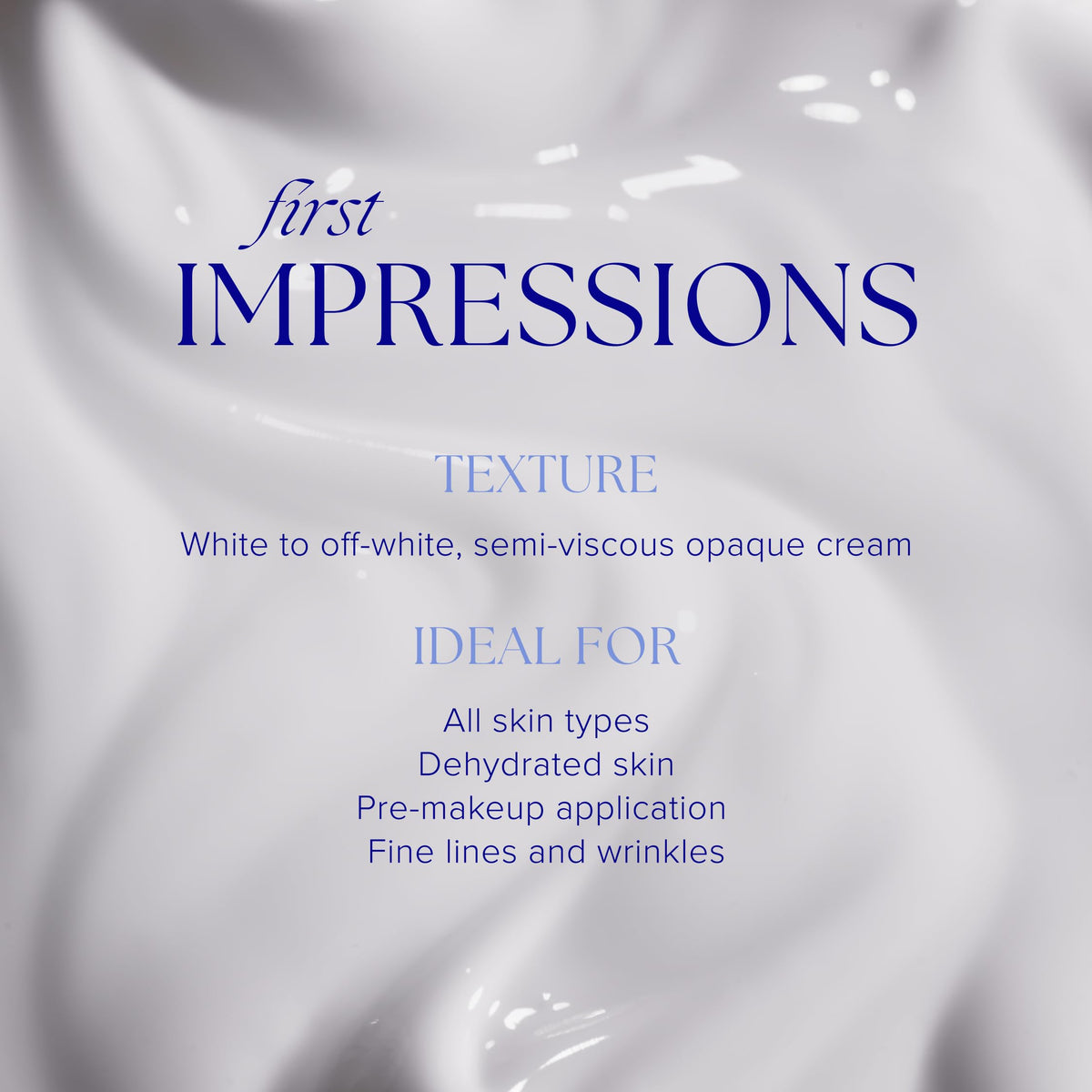 iS CLINICAL texture close-up revealing lightweight emulsion for fast absorption