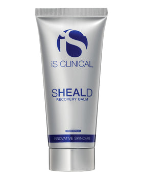 iS CLINICAL front packaging of Sheald Recovery Balm showing brand and jar — restorative protection