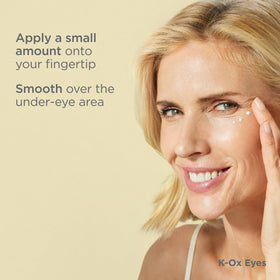 ISDIN before and after visual comparison demonstrating improved under-eye appearance