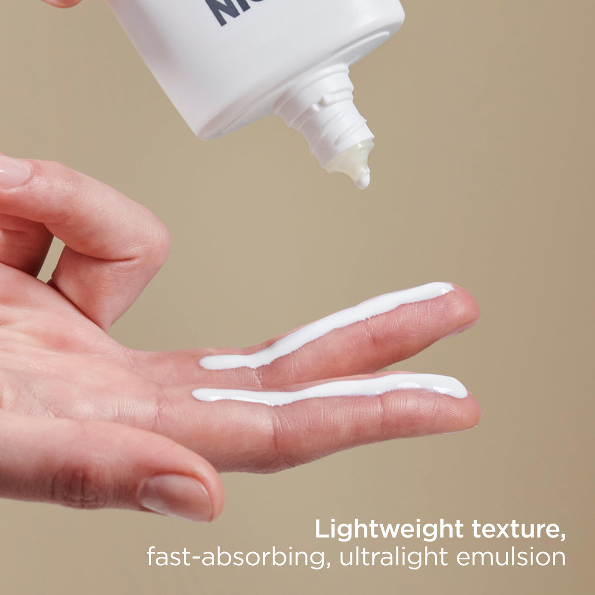 ISDIN applied under makeup demonstrating smooth primer effect