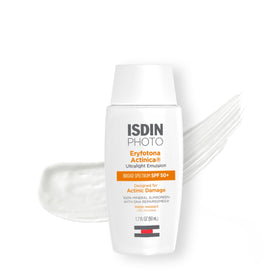 ISDIN front packaging showing SPF 50+ protection and benefits