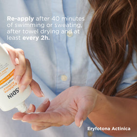 ISDIN ingredients label highlighting DNA Repairsomes and vitamin E features