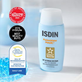 ISDIN pump dispenser detail for mess-free application benefit