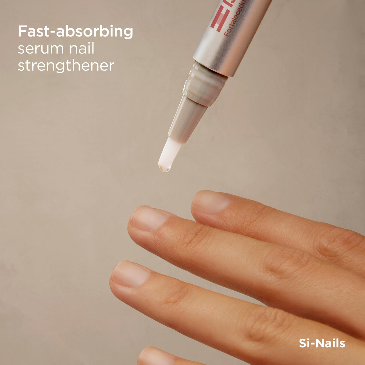 ISDIN Si-Nails applicator brush detail enabling precise daily application