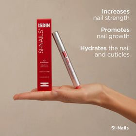 ISDIN Si-Nails serum texture close-up highlighting fast-absorbing finish