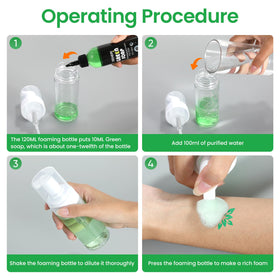 iseheri foam applied to skin illustrating gentle cleansing for tattoos