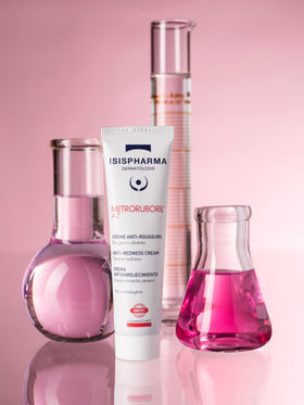 IsisPharma label close-up showing CALM complex for soothing effect