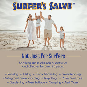 Island Soap & Candle Works applied to forearm soothing dry skin after sun exposure