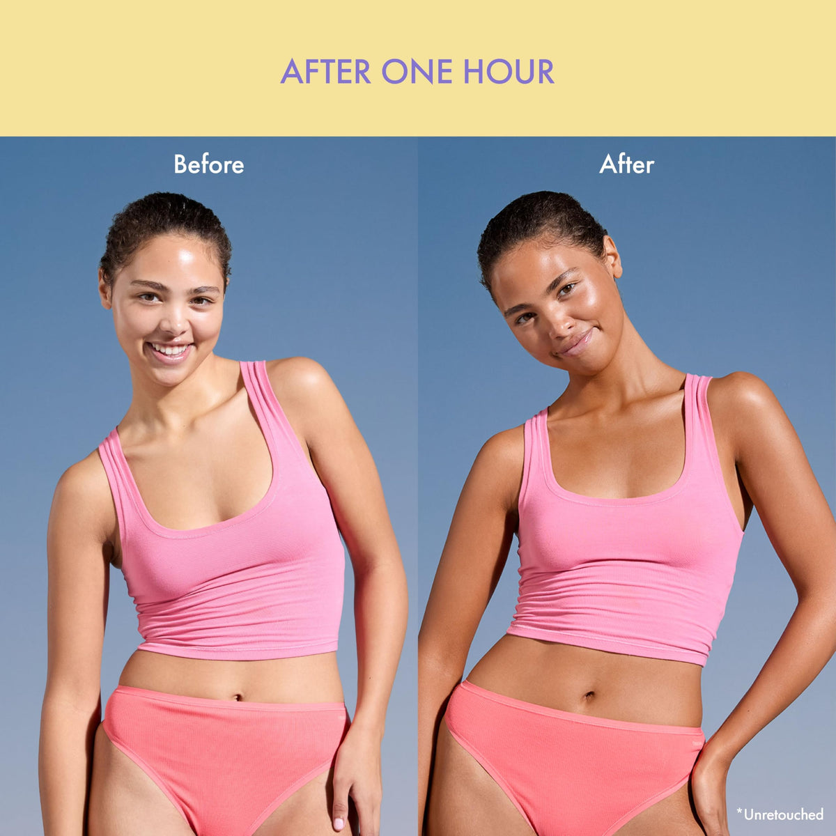 Isle of Paradise clear mist texture demonstrating non-staining, fast-absorption