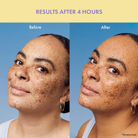 Isle of Paradise facial application in mirror for natural bronze